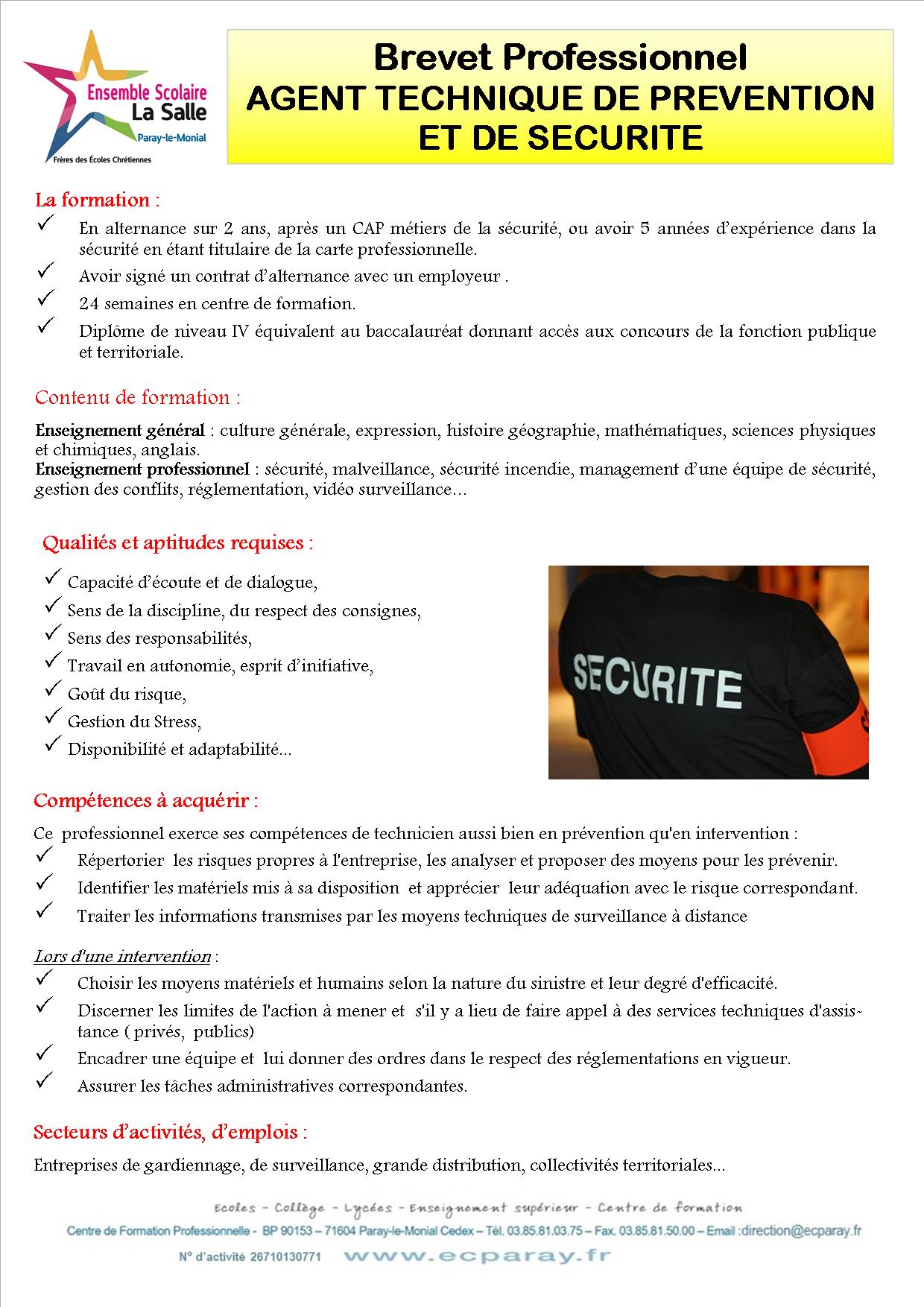 CAP Agent de sécurité - Formation & Métier